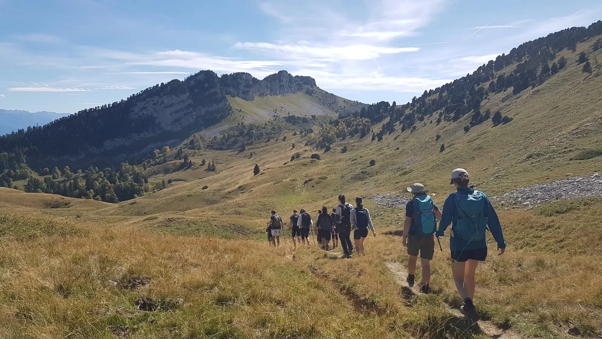 rando mobilité douce avec des étudiants de la fac de Grenoble